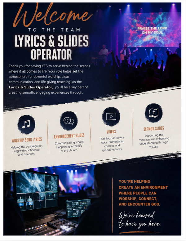 Slides & Visual Media Operator - Training Bundle